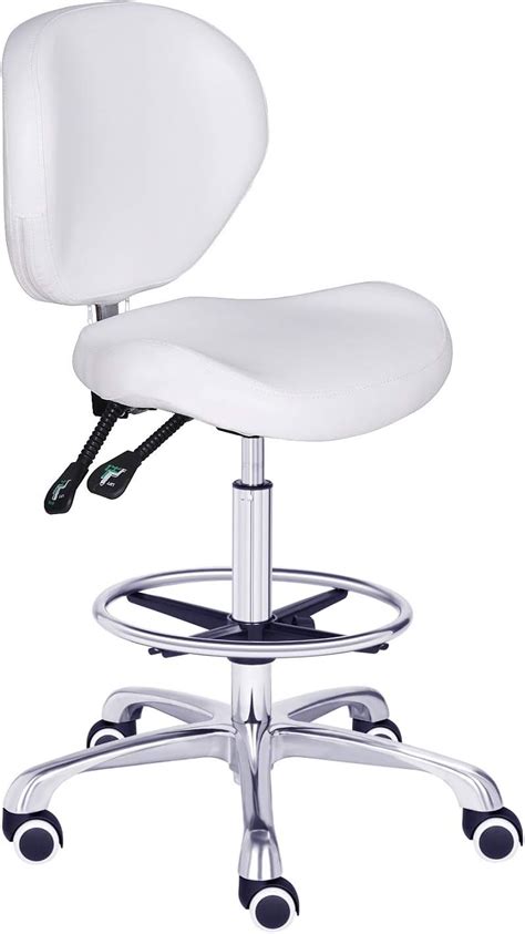 Buy Kaleurrier Adjustable Stools Drafting Chair With Backrest And Foot