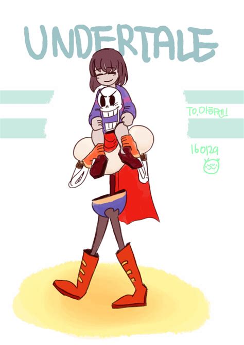 Undertale Frisk Papyrus By Vanilla Chouala Crem On Deviantart