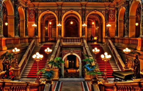 Wallpaper Palace Castle Stairs Passages Images For Desktop Section