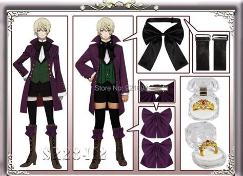Clothing Shoes And Accessories Black Butler Season 2 Earl Alois Trancy Outfit Cosplay Costume