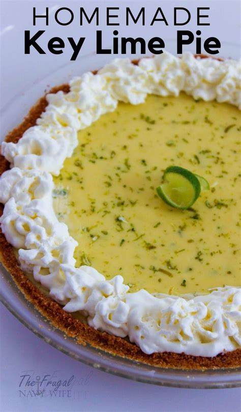 How To Make Homemade Key Lime Pie The Frugal Navy Wife