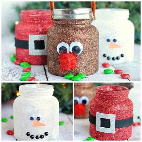 Diy Christmas Glitter Jars Baby Jar Crafts Baby Food Jar Crafts