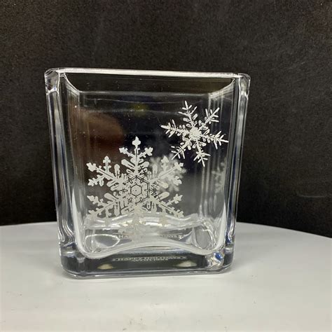 Mikasa Inn Crystal Cube Vase Avon Representative Holiday T Etsy
