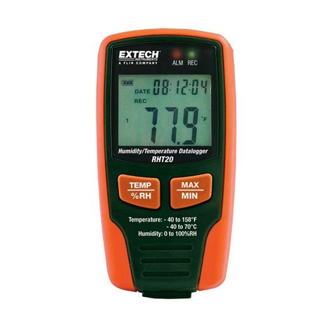 Extech Instruments Humidity And Temperature Data Logger With Lcd Rht20