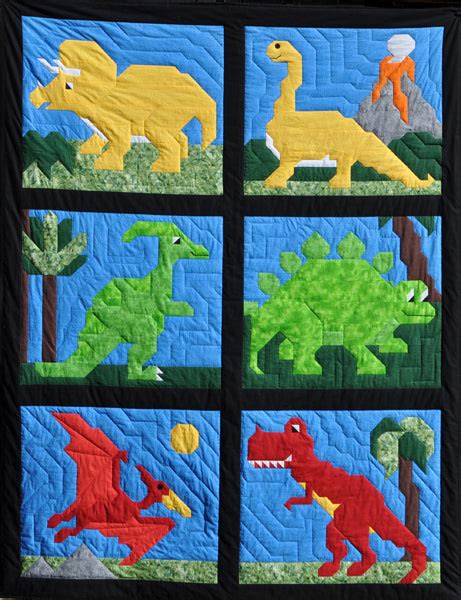 Dinosaurs Quilt Pattern Quilting Books Patterns And Notions