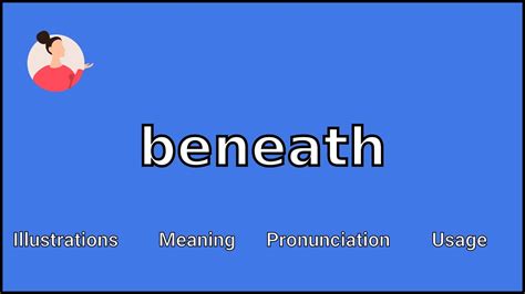 Beneath Meaning And Pronunciation Youtube