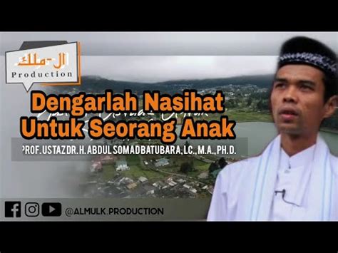 Bernama lengkap abdul somad batubara, lc., d.e.s.a. Nasihat Untuk Seorang Anak -Ustadz Abdul Somad (UAS) - YouTube