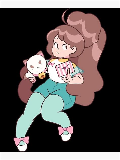 Bee And Puppycat Sticky Poster For Sale By Ateliermanouchh Redbubble