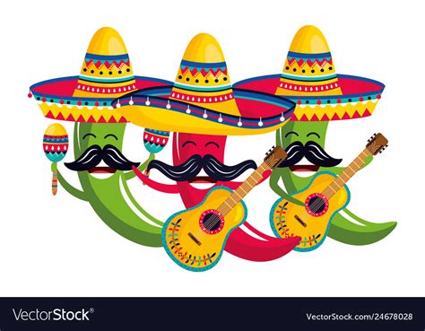 Mexican Culture Cartoon Royalty Free Vector Image