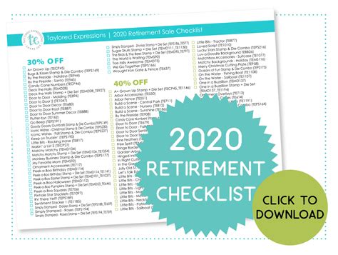 Retirement Checklist Taylored Expressions Blog