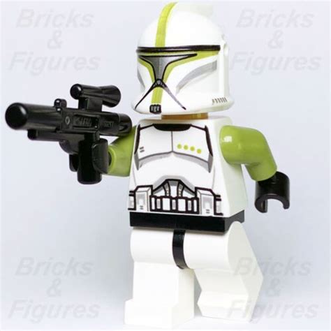 Lego Star Wars Clone Trooper Sergeant Minifigure Green Phase 1 75000
