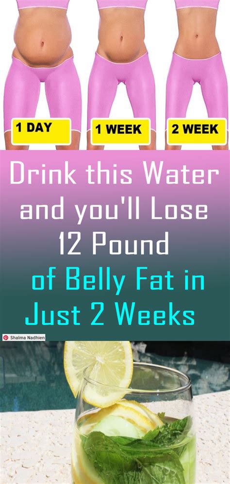 Drink This Water And Youll Lose 12 Pounds Of Belly Fat In Just 2 Weeks
