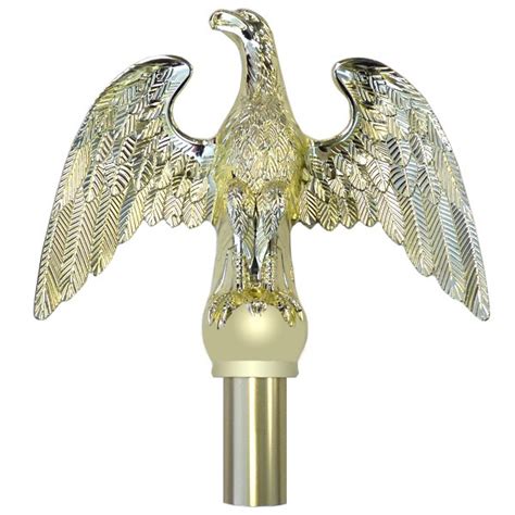 Eagle Finial Brass Plated Flag Finials