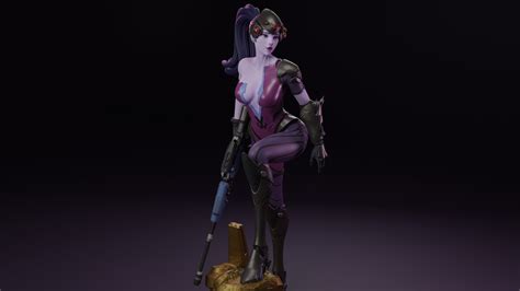 overwatch widowmaker 3d model 3d printable cgtrader