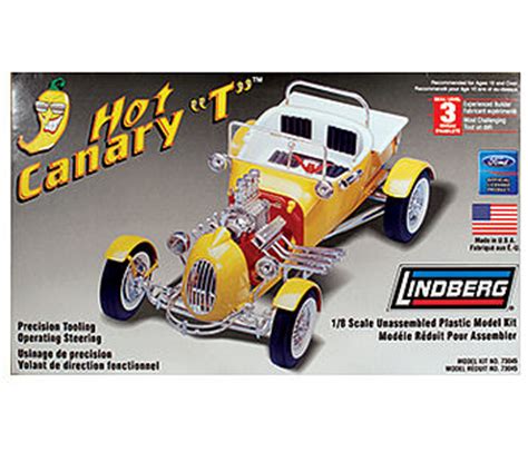 Lindberg Hot Canary Custom T Roadster Plastic Model Vehicle Kit Scale