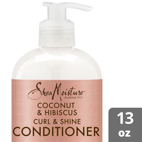 Sheamoisture Coconut Hibiscus Conditioner Curl Shine Silicone 13oz