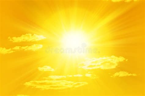 Shining Yellow Sun Sky Stock Image Image Of Glowing Meteorology 9149595