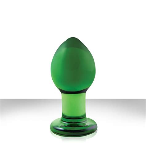 Ns Novelties Crystal Premium Glass Anal Butt Plug Medium 3 Green Sex Toy Probe Ebay
