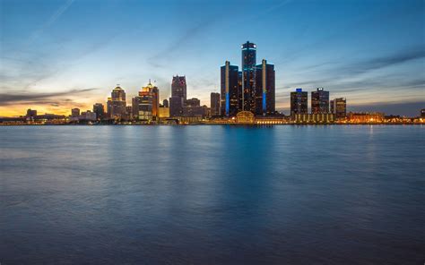 Detroit Skyline Wallpapers Top Free Detroit Skyline Backgrounds