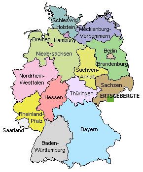 Leer alle 16 deelstaten van duitsland. Kaart Van Duitsland Met Steden - Kaart Wallpaper