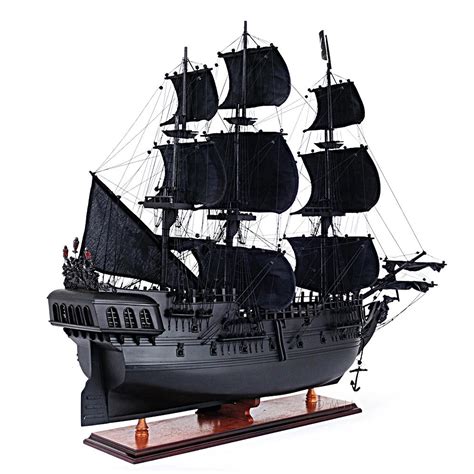Buy Black Pearl Pirate Ship Midsize With Display Case Front Open
