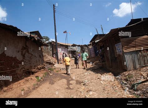 Kibera Slums Nairobi Kenya East Africa Stock Photo Alamy