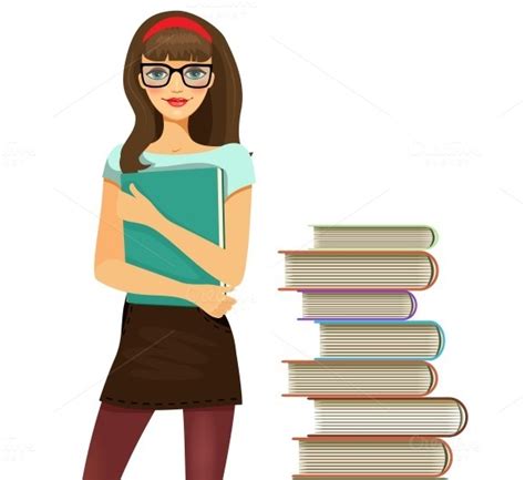 Female College Student Clipart Clipart Female College Student With A