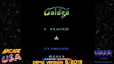 Atari 2600 Galaga Arcade Demo Youtube