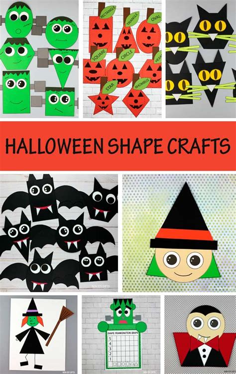8 Halloween Shape Crafts Math Crafts For Kids Non Toy Ts