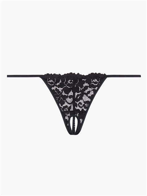 crotchless string of pearls thong xs xl in black savage x fenty