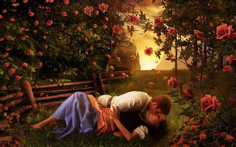 Love Rose Romantic Kiss Good Night Animaltree