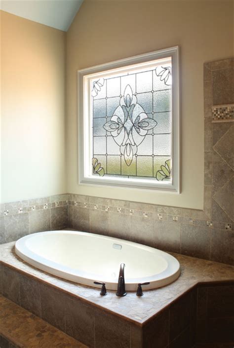 Decorative Glass Windows Traditional Bathroom Charlotte By Dsa