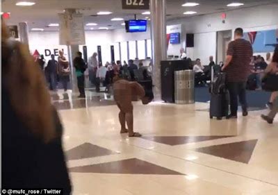 Unknown Woman Strolls Through An Airport Totally Naked Photos Theinfong