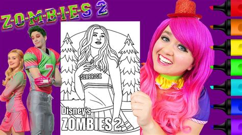 Then grab those crayons and pencils and get your disney family coloring. Coloring Addison Zombies 2 Disney Coloring Page ...