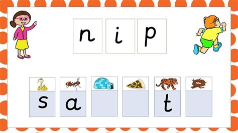 Phonics Phase 2 Words Blending For Reading Cvc Words Kindergarten Phonics Virtual Games For