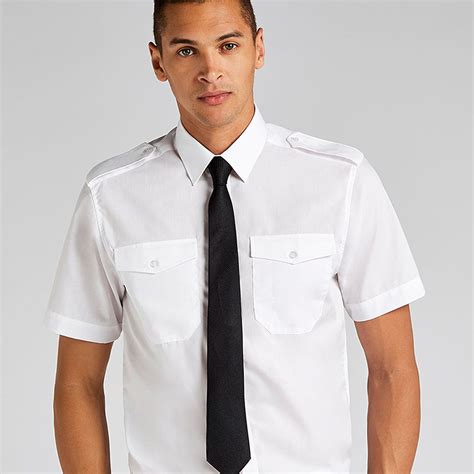 Mens Pilot Shirt Short Sleeve