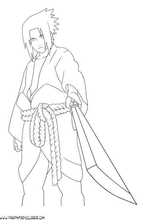 dibujos-para-colorear-de-naruto-058.gif | Naruto sketch, Naruto