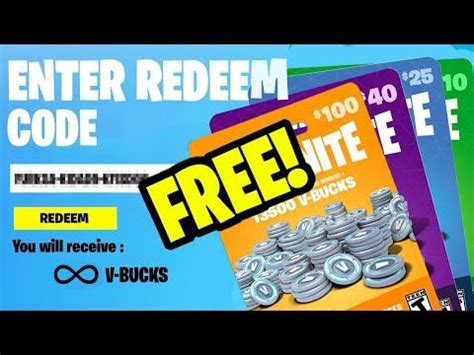 How To Get Free Vbucks Gift Card Codes In Fortnite Youtube In