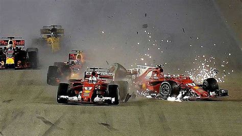 Formule 1 Le Crash Incroyable De Sebastian Vettel à Singapour VidÉo