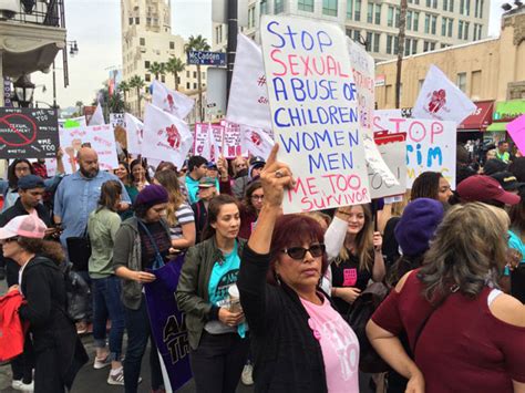 Metoo March On Hollywood Boulevard Against Sexual Assault