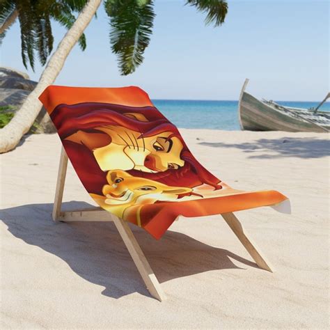 Lion Towel For Beach Etsy