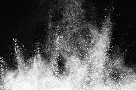 White Abstract Dust Overlay Texture Powder Splash Overlay Explosion On