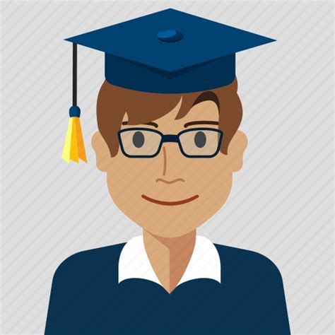 Avatar Boy Graduate Man Profile Student User Icon