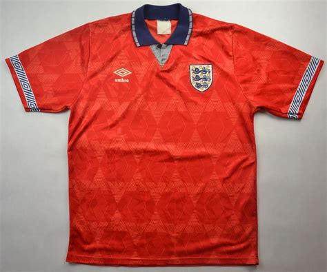 England eventually bowed out in the semi finals after losing to west germany on penalties. 1990-93 ENGLAND SHIRT S Football / Soccer \ International ...