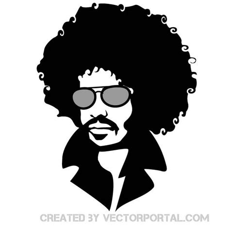 Man With Afro Hair Ai Royalty Free Stock Svg Vector