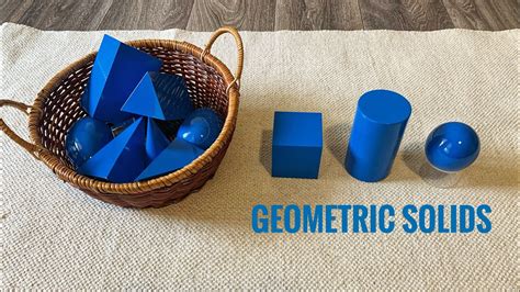Montessori Geometric Solids Cube Cylinder Sphere Youtube