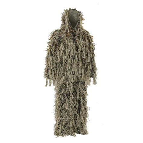 Auscamotek Hybrid Ghillie Suit For Hunting Camouflage Suit Dry Grass 3d