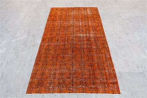 Orange Carpet 82x5 Ft 251x153 Cm Orange Etsy Orange Carpet