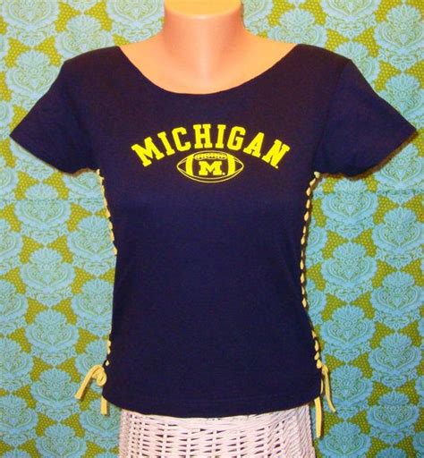 University Of Michigan Football Revamped Soft Heavyweight Tshirt From