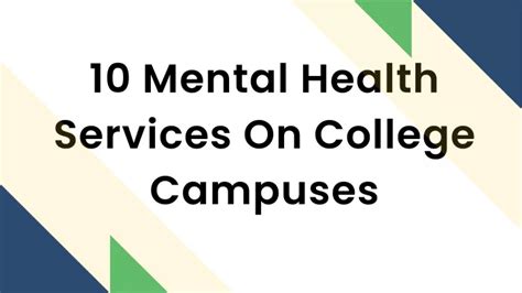Ppt 10 Mental Health Services On College Campuses Powerpoint